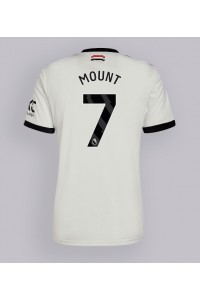 Manchester United Mason Mount #7 Jalkapallovaatteet Kolmaspaita 2024-25 Lyhythihainen